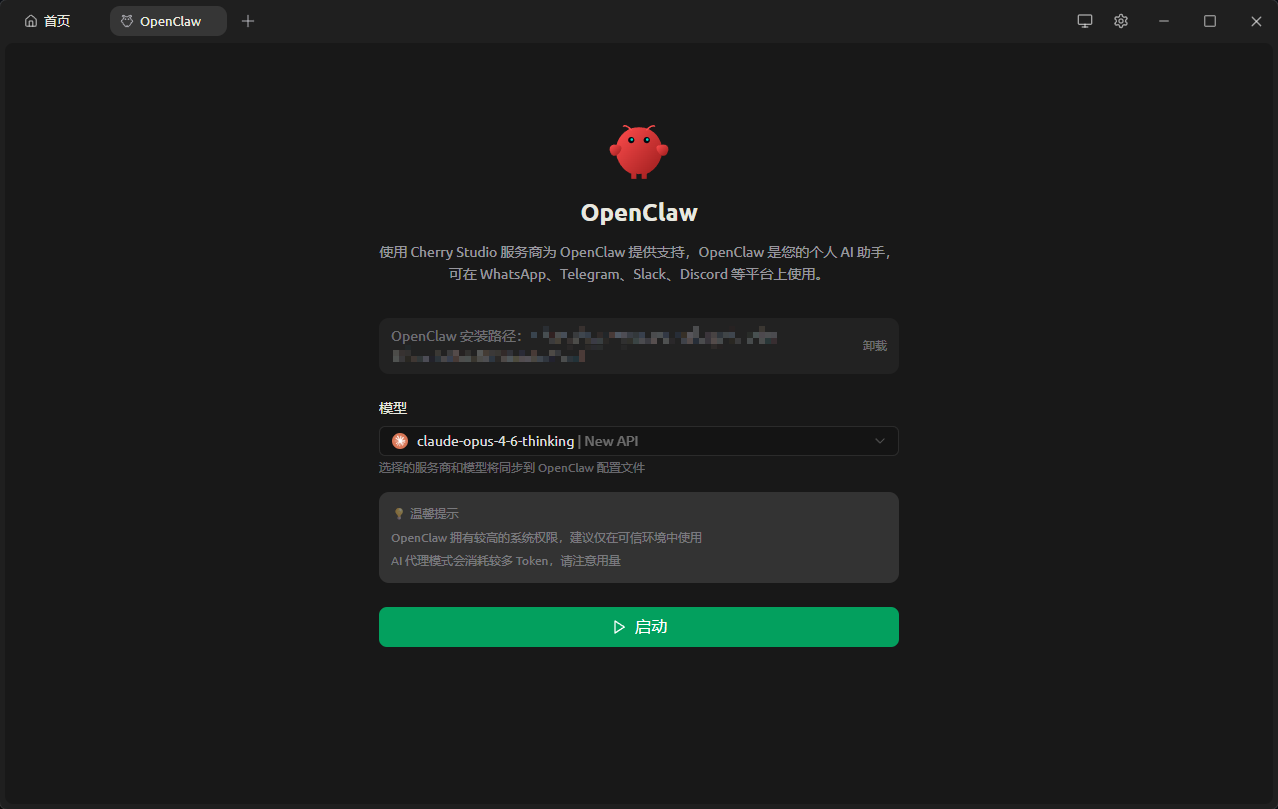 OpenClaw 使用界面